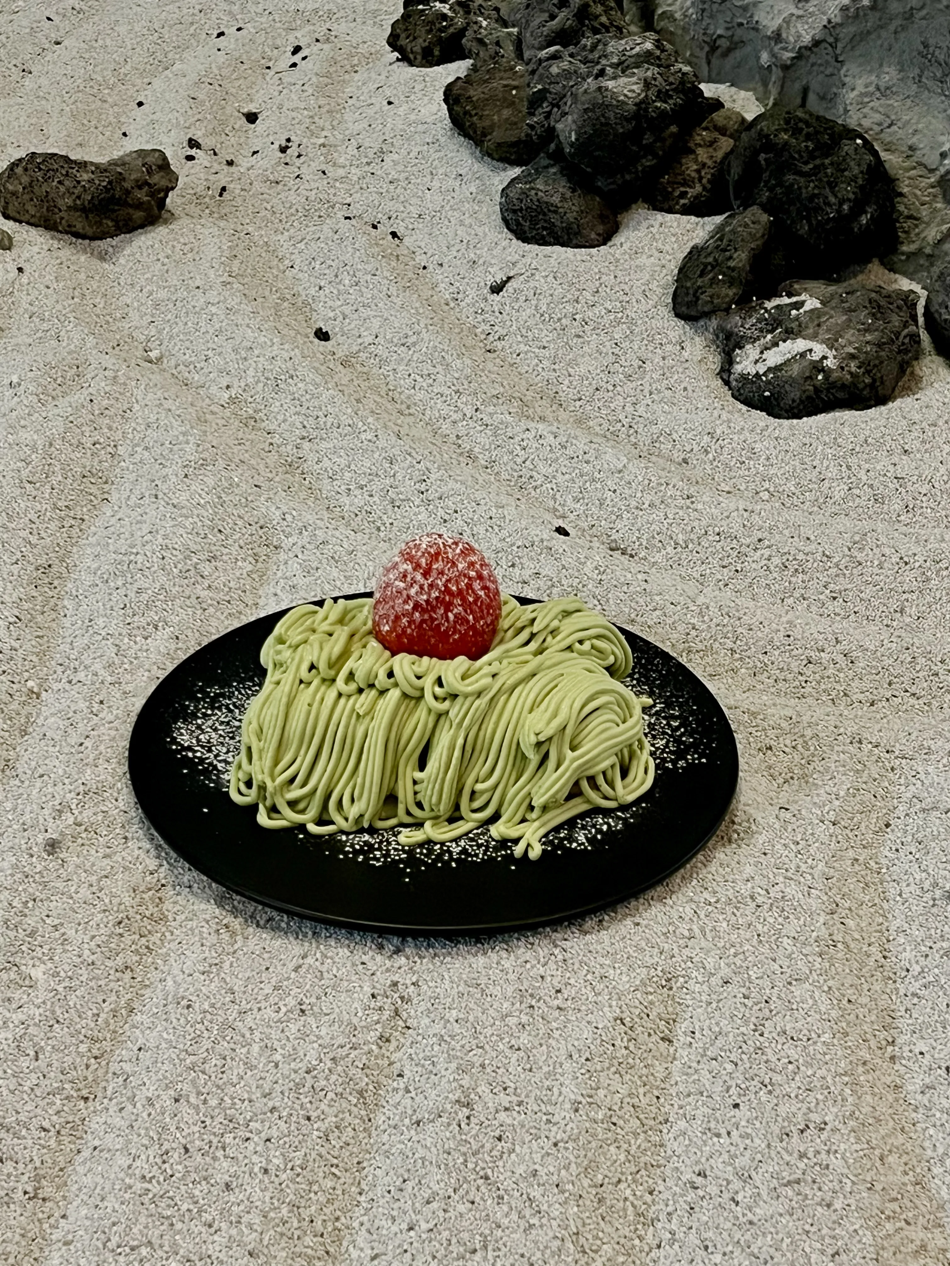말차 타래 케이크